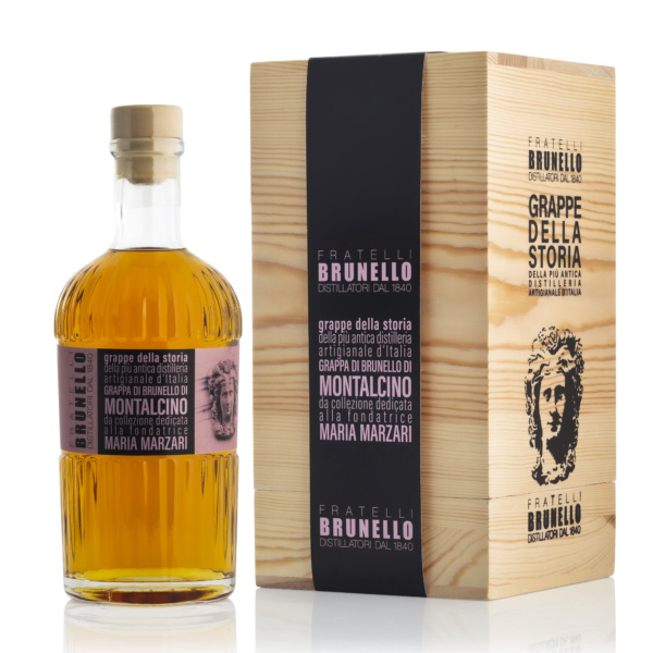 GRAPPA DI BRUNELLO DI MONTALCINO INVECCHIATA IN CASSETTA DI LEGNO