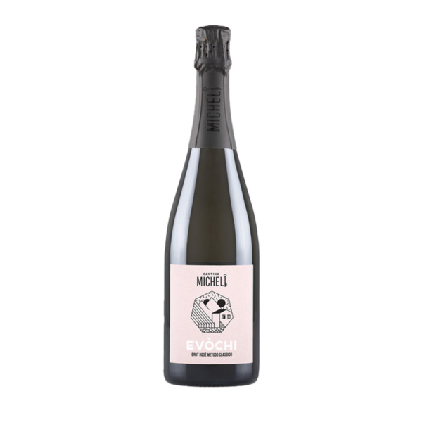 CANTINA MICHELI EVOCHI SPUMANTE METODO CLASSICO BRUT ROSATO TRENTO DOC